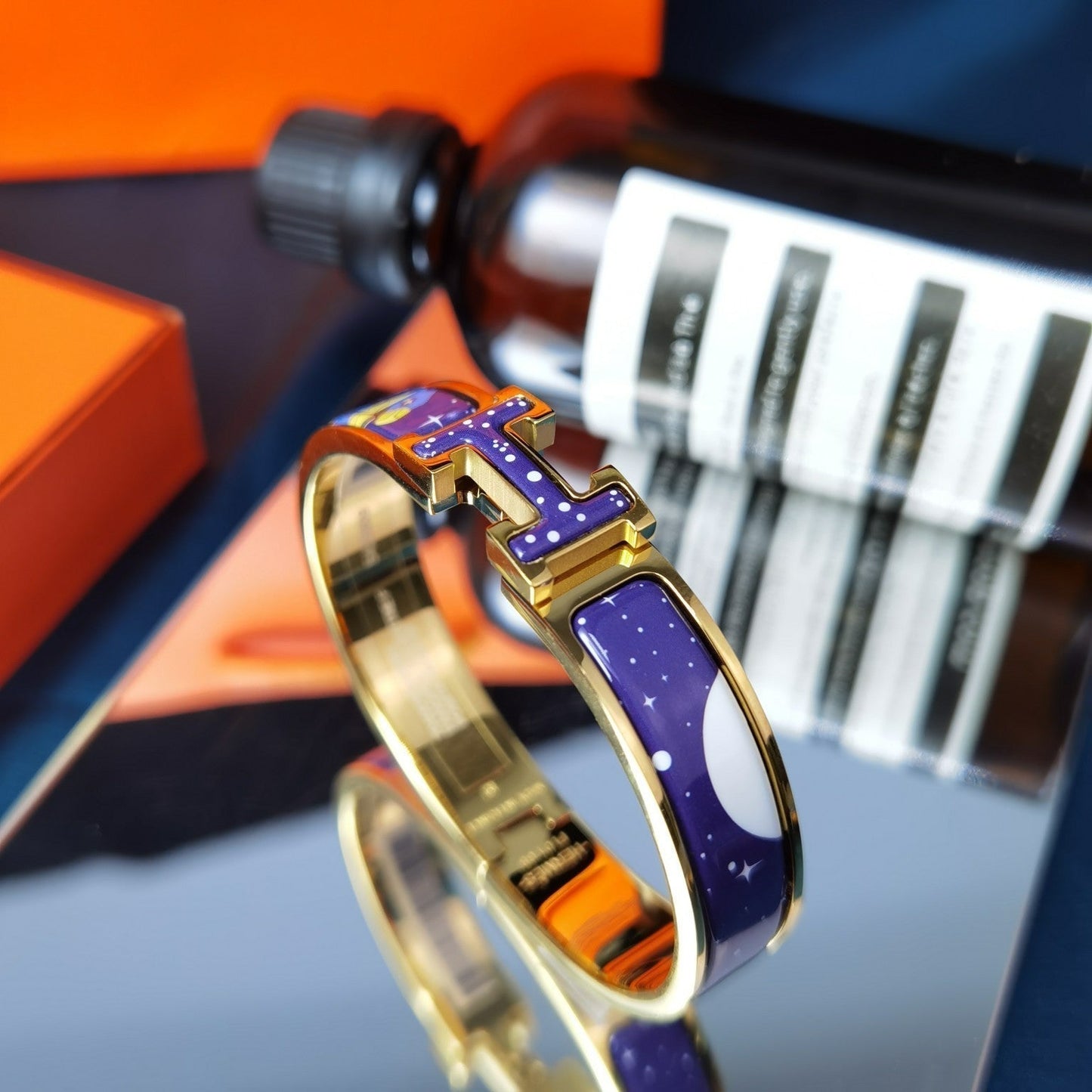 [Clover Jewelery]H STAR AND MOON BRACELET 12MM