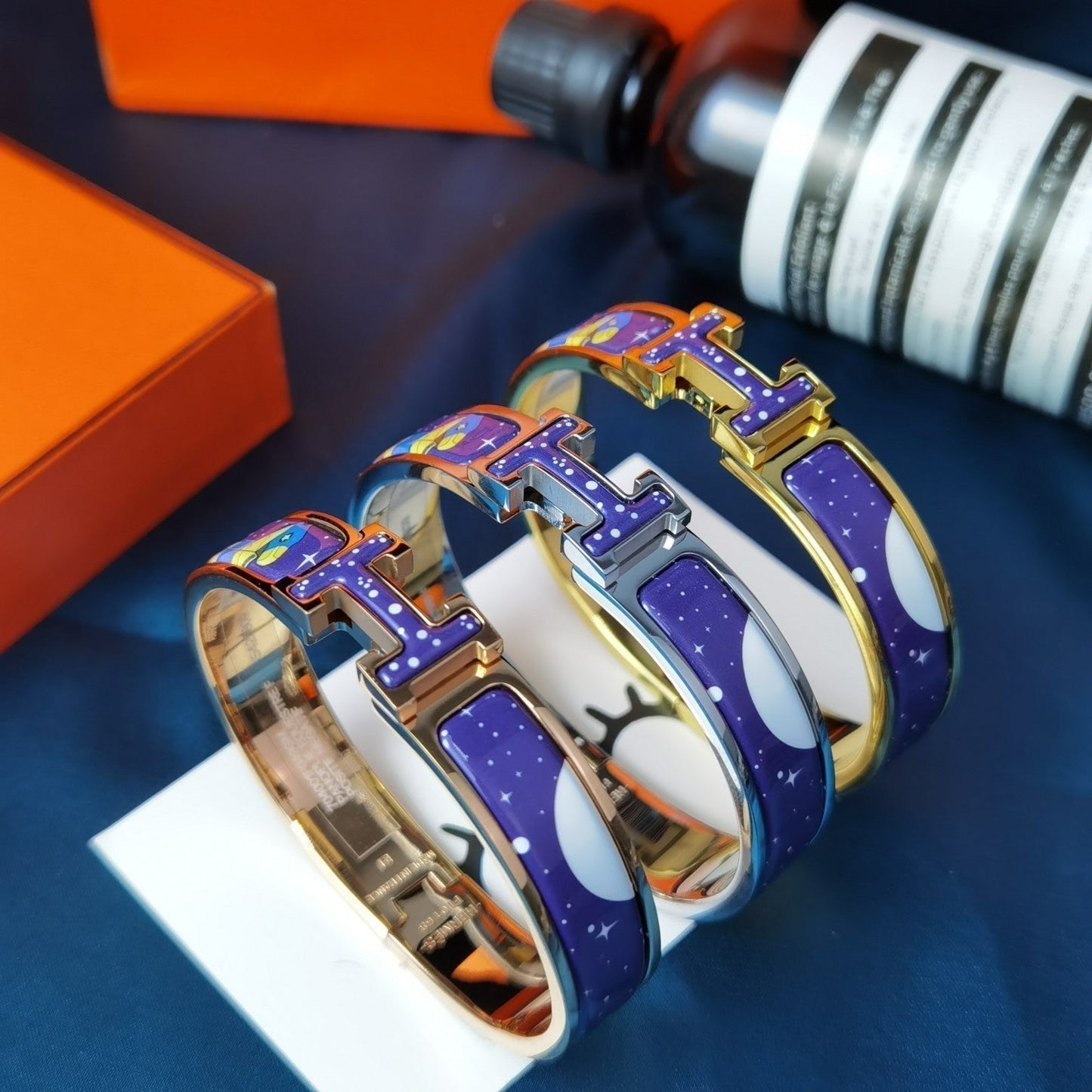 [Clover Jewelery]H STAR AND MOON BRACELET 12MM