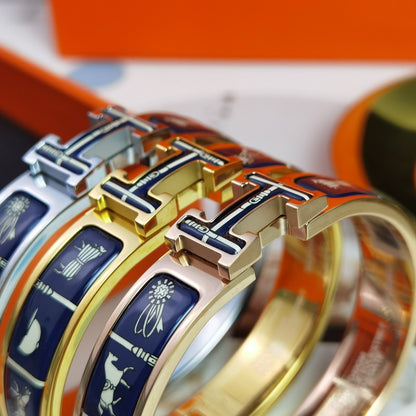 [Clover Jewelery]H COUVERTURES DARK BLUE BRACELET