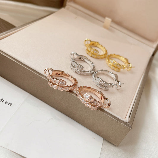 [Clover Jewelery]SERPENTI EARRINGS DIAMOND
