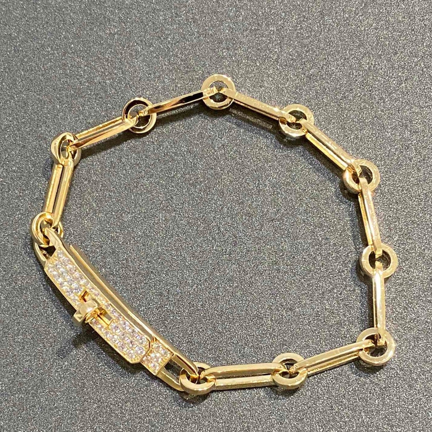 [Clover Jewelery]CHAINE BRACELET SMALL MODEL DIAMOND