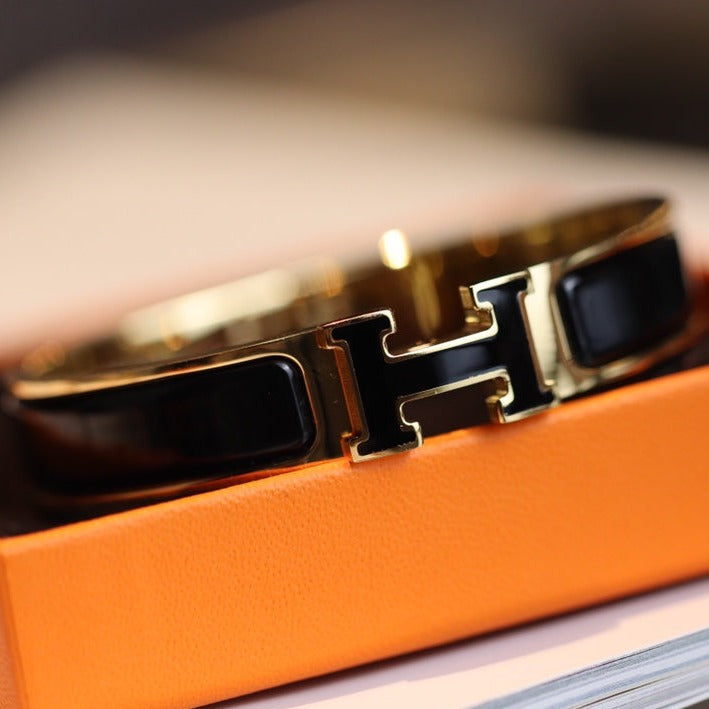 [Clover Jewelery]H BRACELET 12MM GOLD