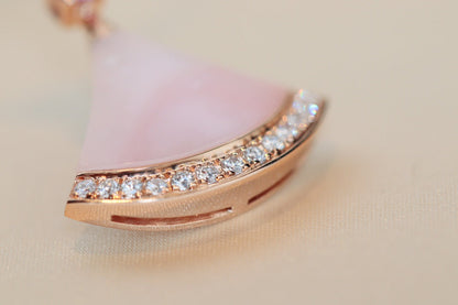 [Clover Jewelery]DREAM NECKLACE PINK MOP DIAMOND
