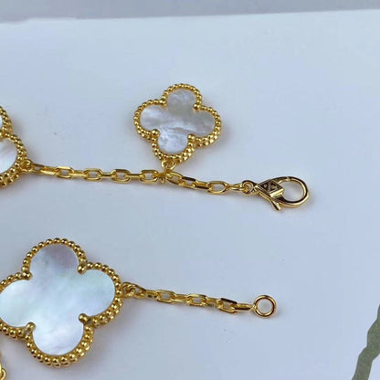 [Clover Jewelery]MAGIC CLOVER MOP GOLD BRACELET 5 MOTIFS