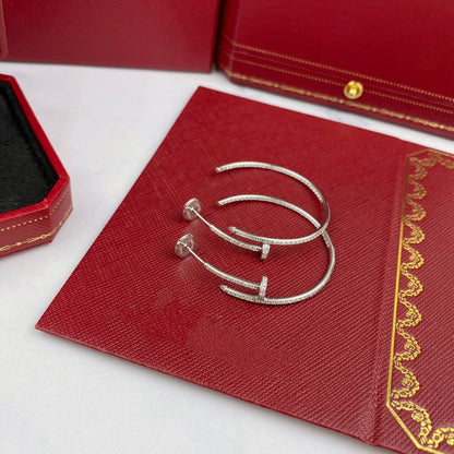 [Clover Jewelery]JUSTE EARRINGS FULL DIAMONDS 1.8MM