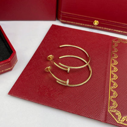 [Clover Jewelery]JUSTE EARRINGS FULL DIAMONDS 1.8MM