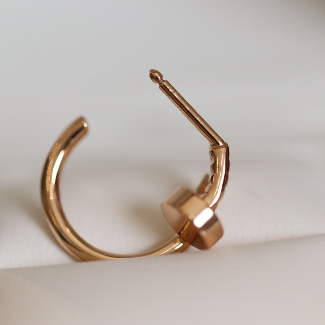 [Clover Jewelery]JUSTE EARRINGS PINK GOLD