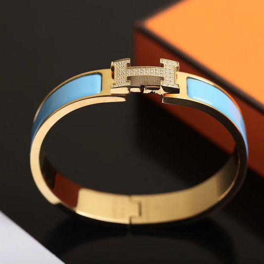 [Clover Jewelery]H CLOUD BLUE BRACELET GOLD DIAMOND