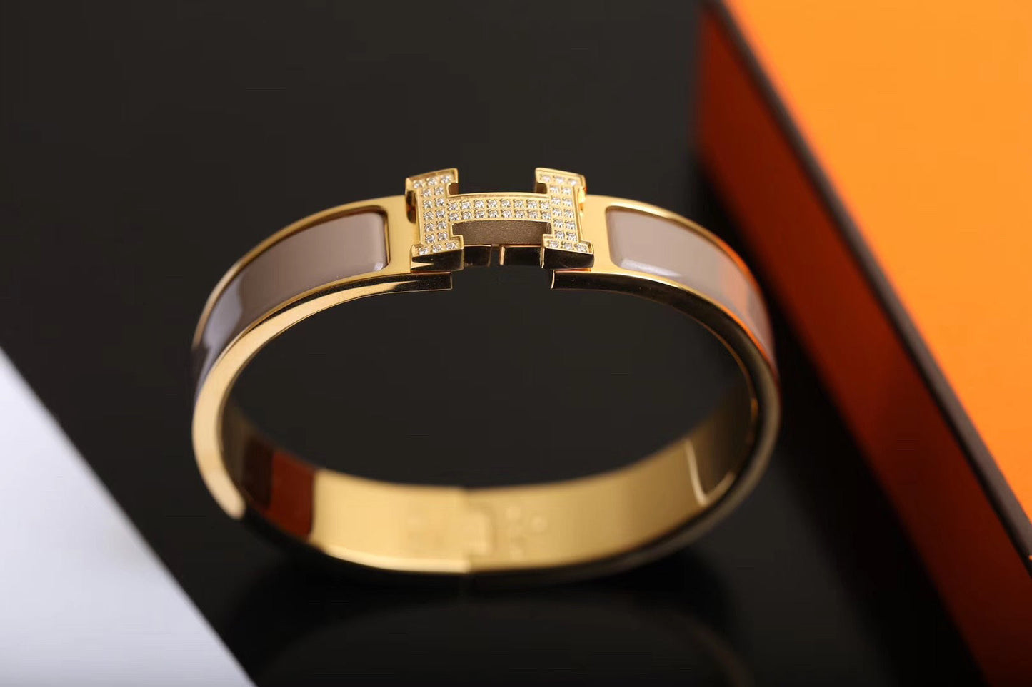 [Clover Jewelery]H BRACELET GOLD DIAMOND