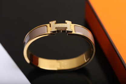[Clover Jewelery]H BRACELET GOLD DIAMOND