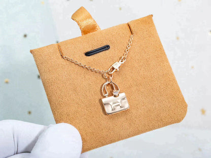 [Clover Jewelery]AMULETTE PEDANT ROSE GOLD NECKLACE