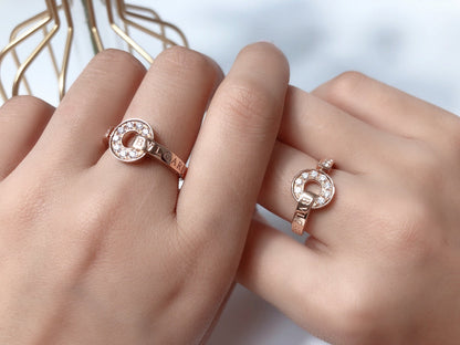 [Clover Jewelery]DREAM RING DIAMOND PINK GOLD
