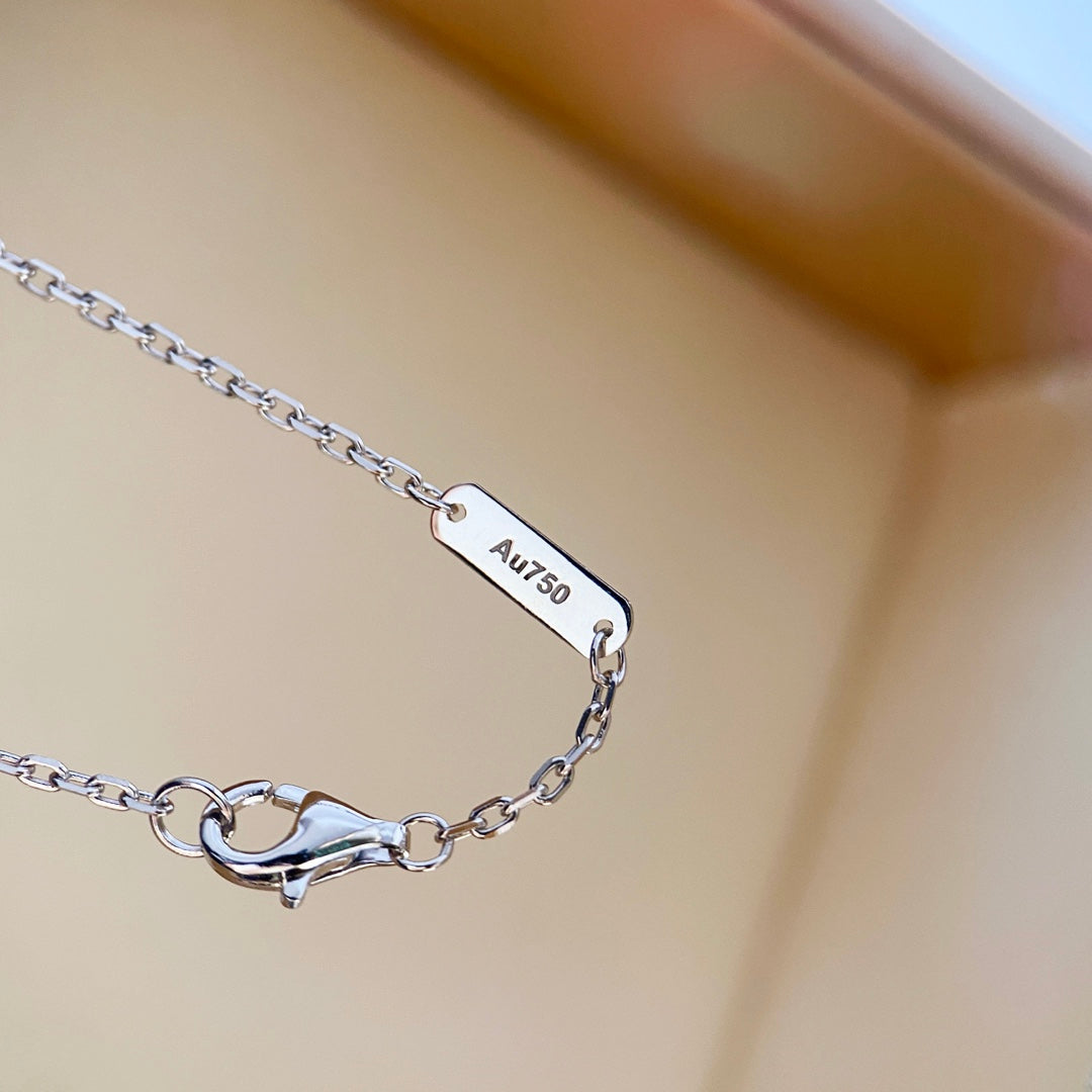 [Clover Jewelery]CLOVER DIAMOND NECKLACE SILVER