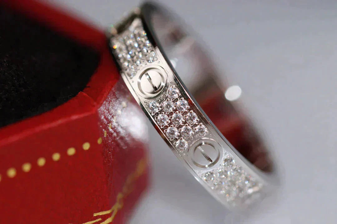[Clover Jewelery]LOVE RING 3.6MM DIAMOND PAVED