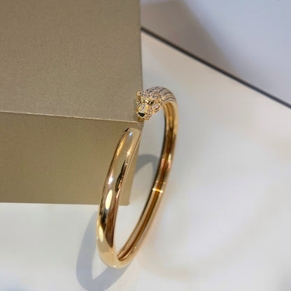 [Clover Jewelery]PANTHERE GOLD DIAMOND OPEN BRACELET