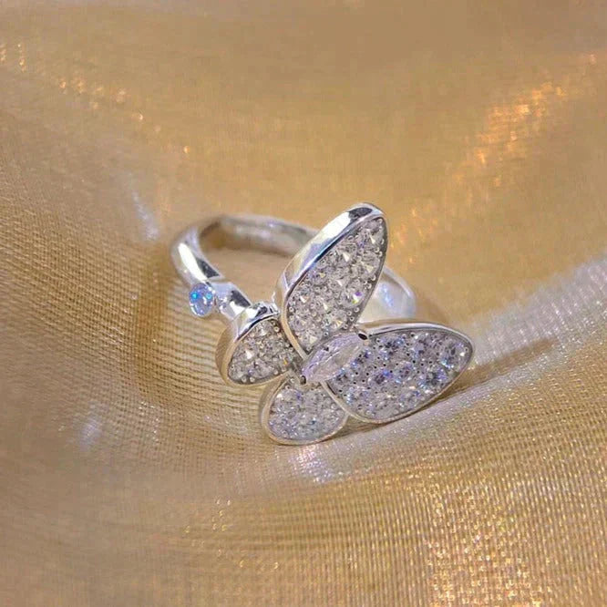 [Clover Jewelery]BUTTERFLY DIAMOND RING