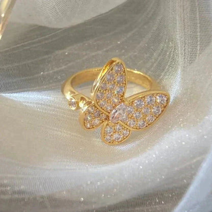 [Clover Jewelery]BUTTERFLY DIAMOND RING