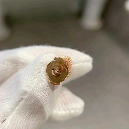 [Clover Jewelery]HEART CARNELIAN STUD EARRINGS