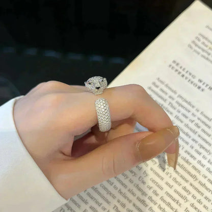 [Clover Jewelery]PANTHERE 5.5MM ALL DIAMOND RING