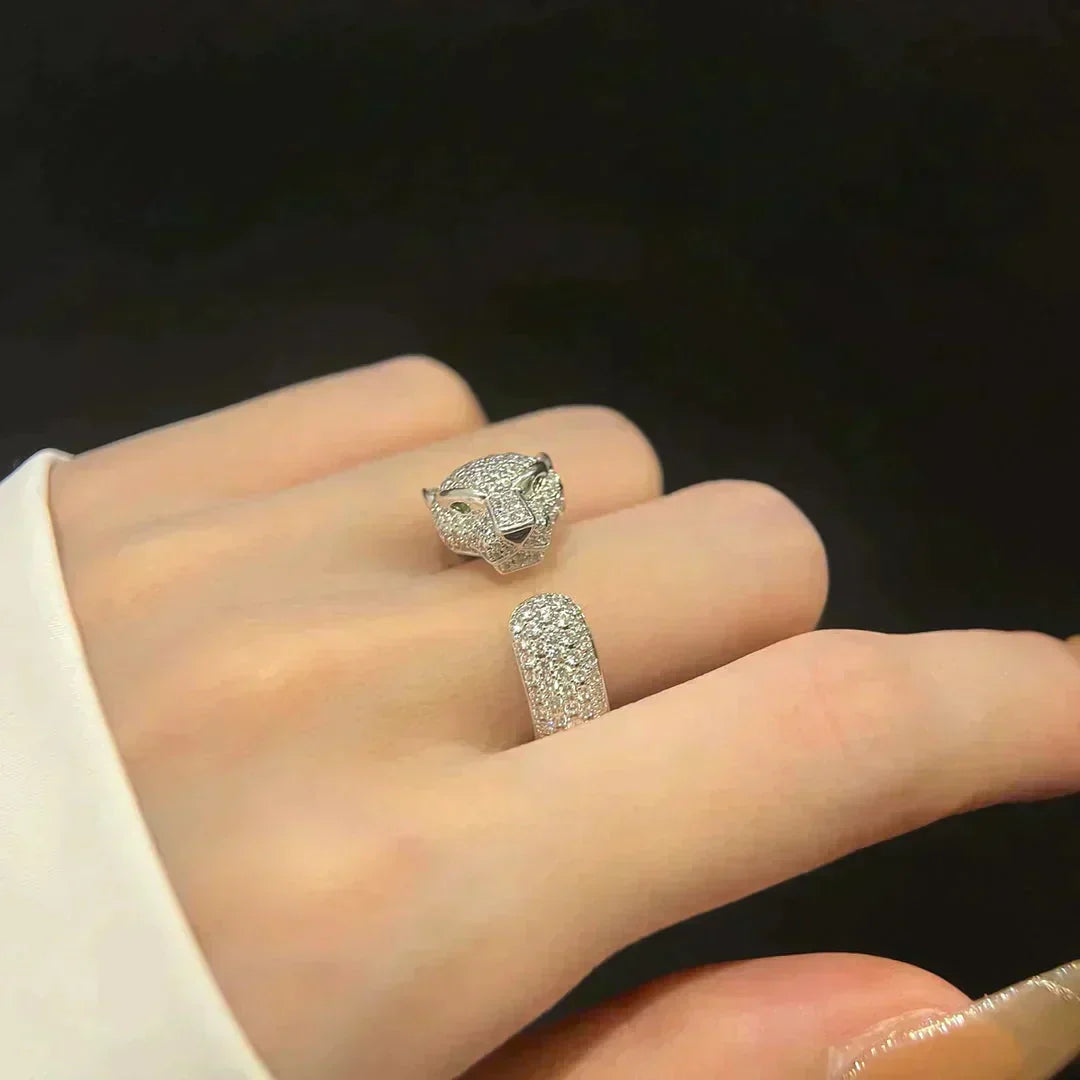 [Clover Jewelery]PANTHERE 5.5MM ALL DIAMOND RING