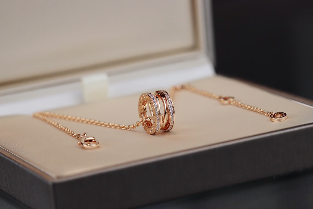[Clover Jewelery]ZERO 1 PINK GOLD NECKLACE