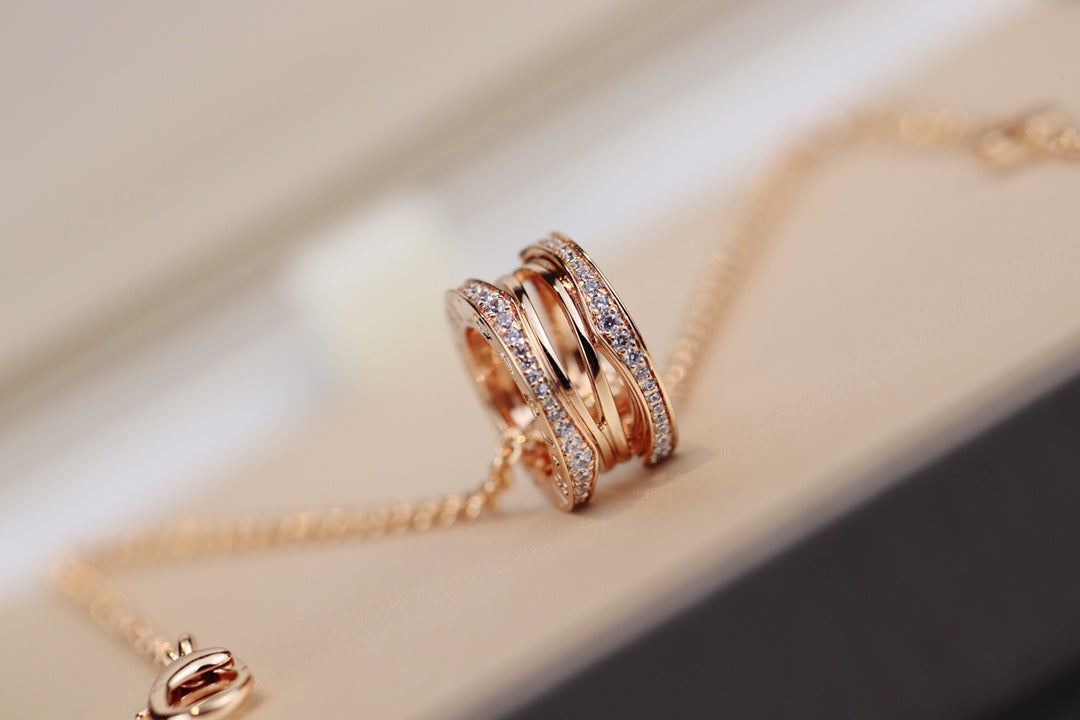 [Clover Jewelery]ZERO 1 PINK GOLD NECKLACE