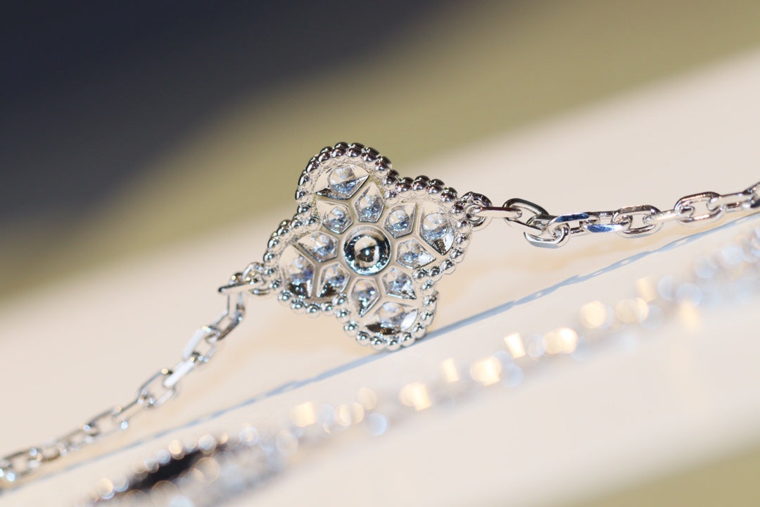 [Clover Jewelery]CLOVER 20 MOTIFS ONYX DIAMOND SILVER