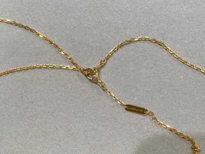 [Clover Jewelery]CLOVER 25MM NECKLACE GOLD CARNELIAN