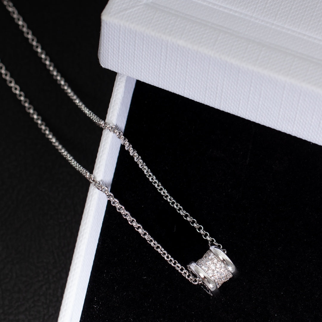 [Clover Jewelery]ZERO 1 SILVER DIAMOND NECKLACE