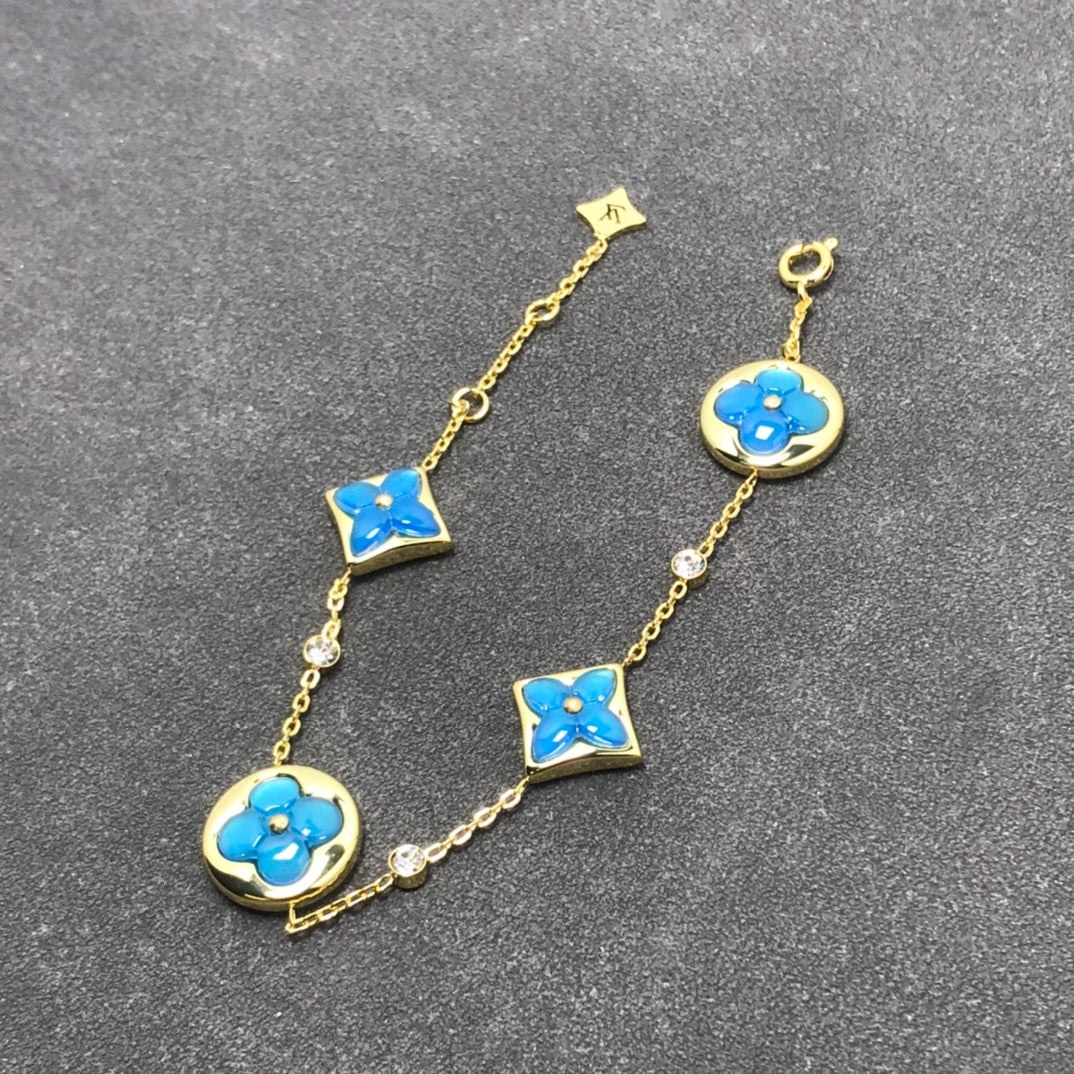 [Clover Jewelery]STAR AND SUN TURQUOISE 4 MOTIFS 3 DIAMONDS