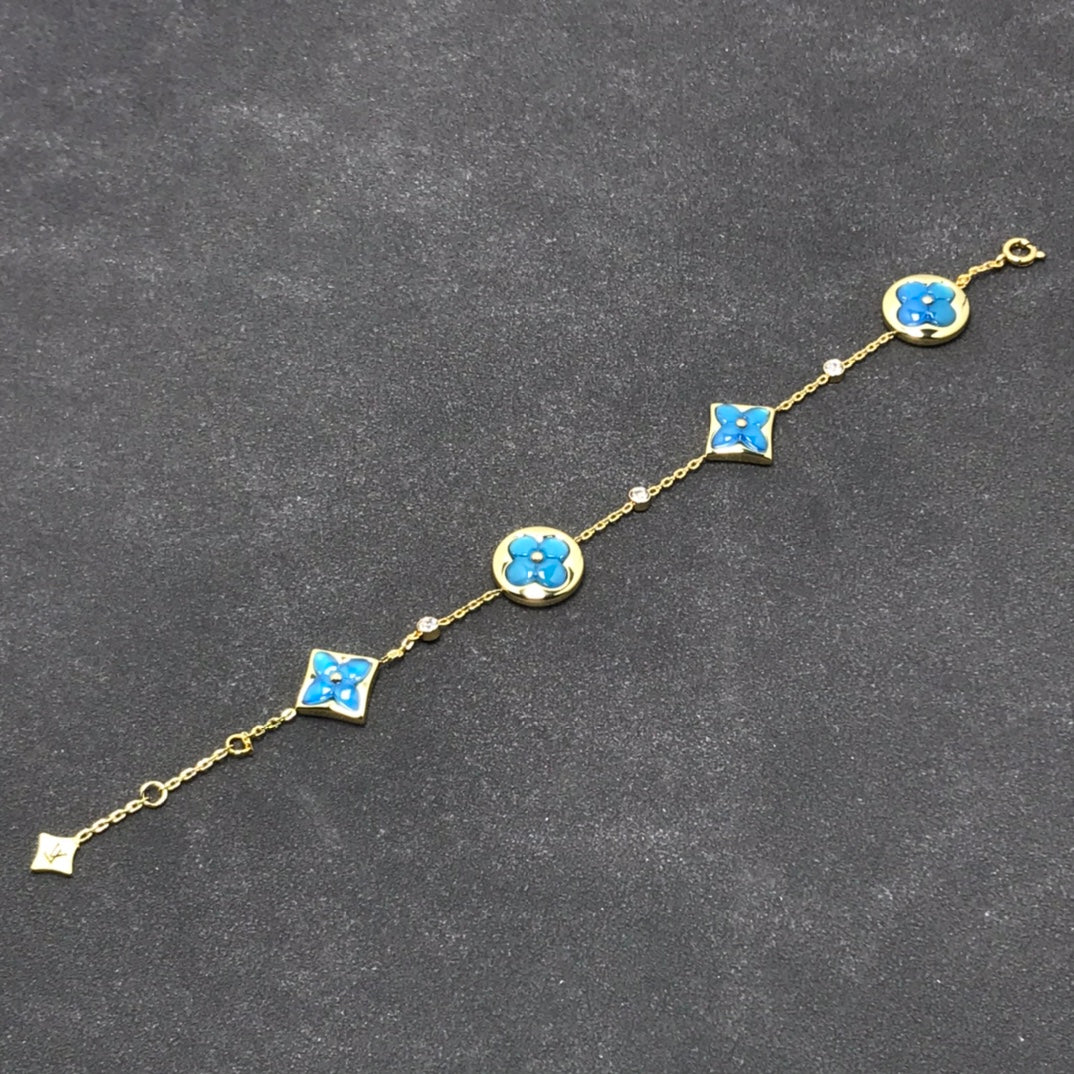 [Clover Jewelery]STAR AND SUN TURQUOISE 4 MOTIFS 3 DIAMONDS