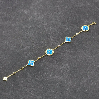 [Clover Jewelery]STAR AND SUN TURQUOISE 4 MOTIFS 3 DIAMONDS