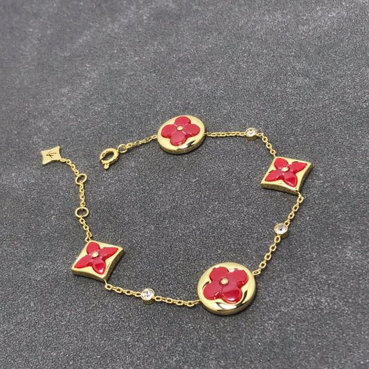 [Clover Jewelery]STAR AND SUN CARNELIAN 4 MOTIFS 3 DIAMONDS