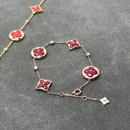 [Clover Jewelery]STAR AND SUN CARNELIAN 4 MOTIFS 3 DIAMONDS