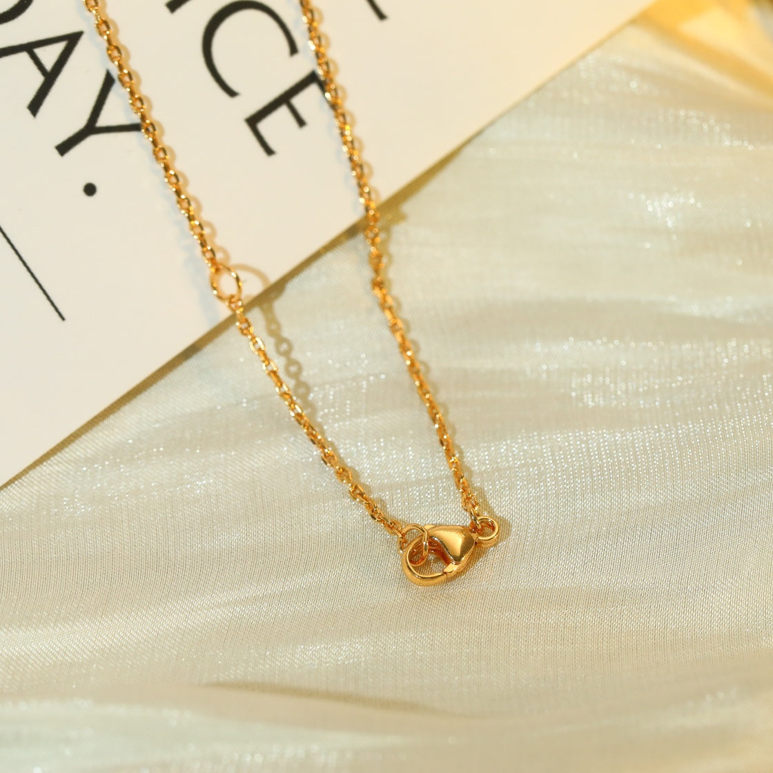 [Clover Jewelery]VOLT SILVER DIAMOND PEDANT NECKLACE