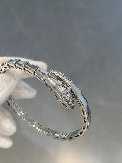 [Clover Jewelery]SERPENTI BRACELET DIAMONDS SILVER