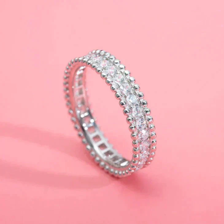 [Clover Jewelery]PERLEE DIAMOND SILVER RING