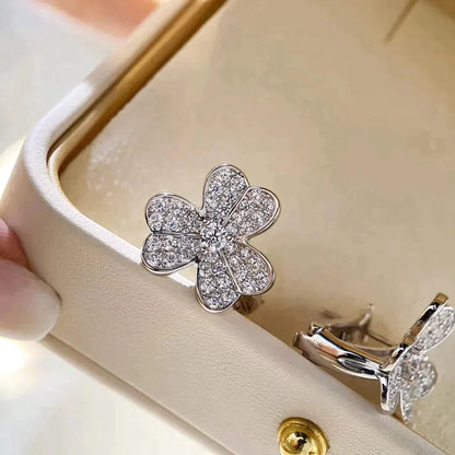 [Clover Jewelery]CLOVER COMOS DIAMOND EARRINGS SILVER