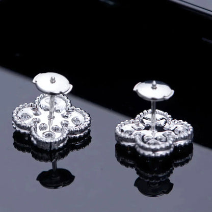[Clover Jewelery]CLOVER 1 MOTIFS DIAMOND STUD EARRINGS SILVER