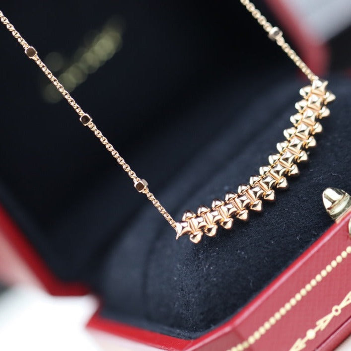 [Clover Jewelery]CLASH PINK GOLD NECKLACE
