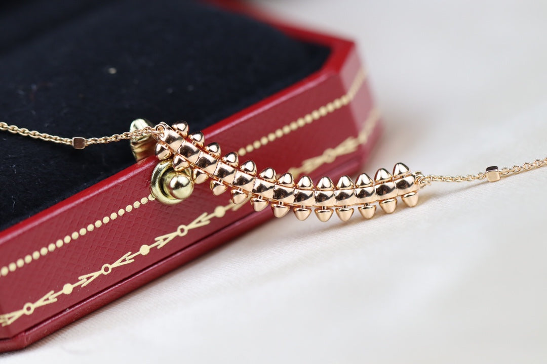 [Clover Jewelery]CLASH PINK GOLD NECKLACE