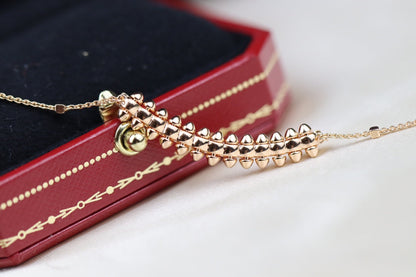 [Clover Jewelery]CLASH PINK GOLD NECKLACE
