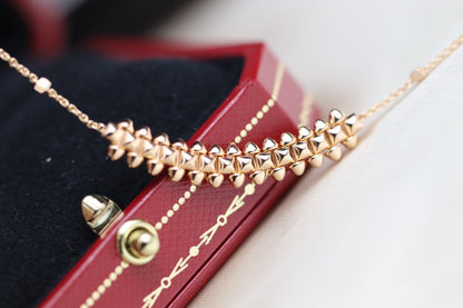 [Clover Jewelery]CLASH PINK GOLD NECKLACE