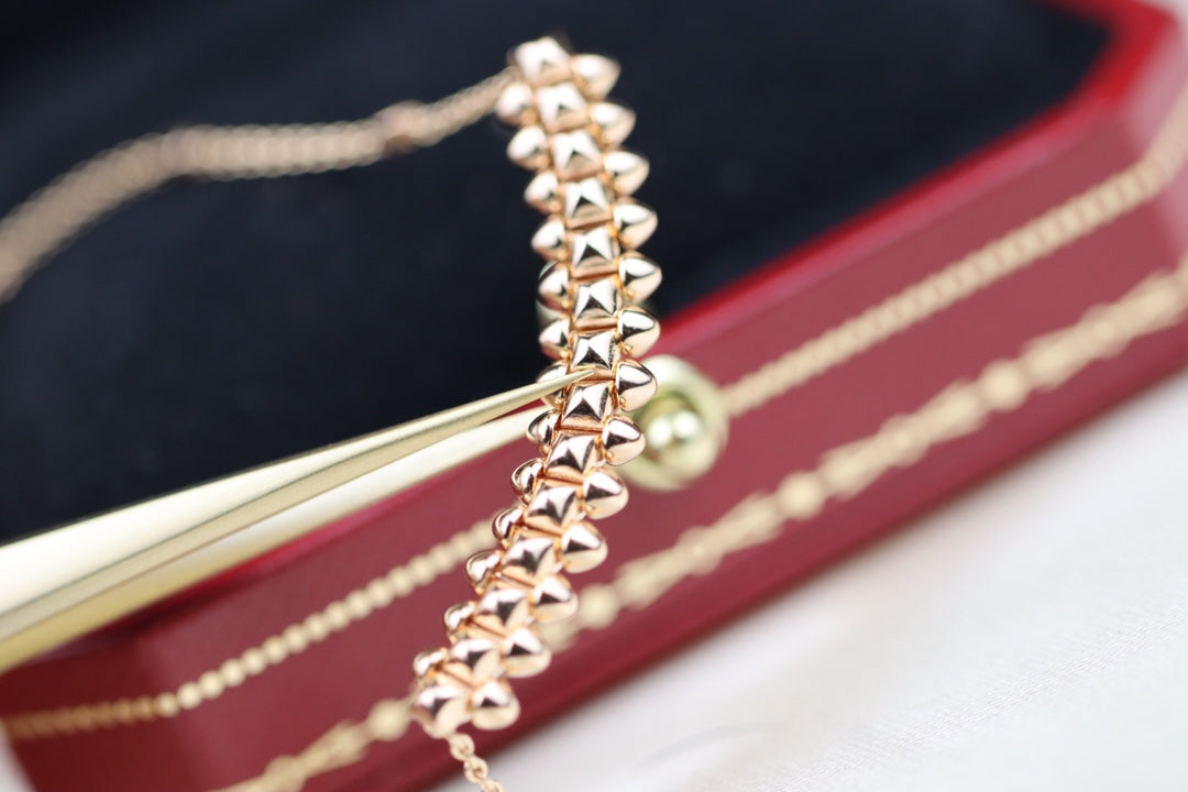 [Clover Jewelery]CLASH PINK GOLD NECKLACE