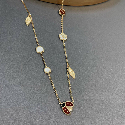 [Clover Jewelery]LUCKY SPRING 15 MOTIFS GOLD NECKLACE