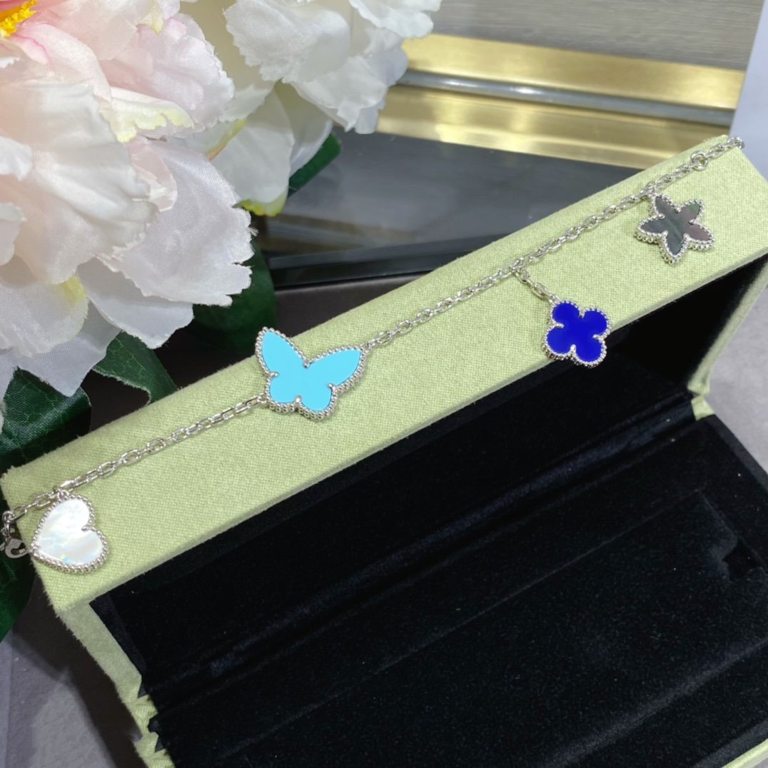 [Clover Jewelery]LUCKY SPRING SILVER BRACELET 4 MOTIF