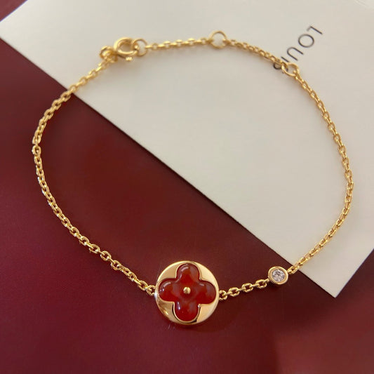 [Clover Jewelery]SUN PEDANT CARNELIAN BRACELET