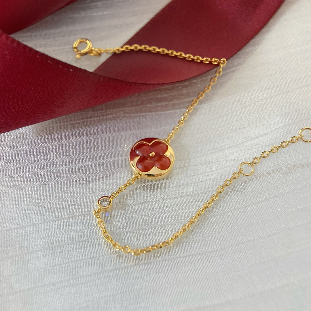 [Clover Jewelery]SUN PEDANT CARNELIAN BRACELET