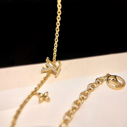 [Clover Jewelery]LOGO STAR MOTIF GOLD BRACELET