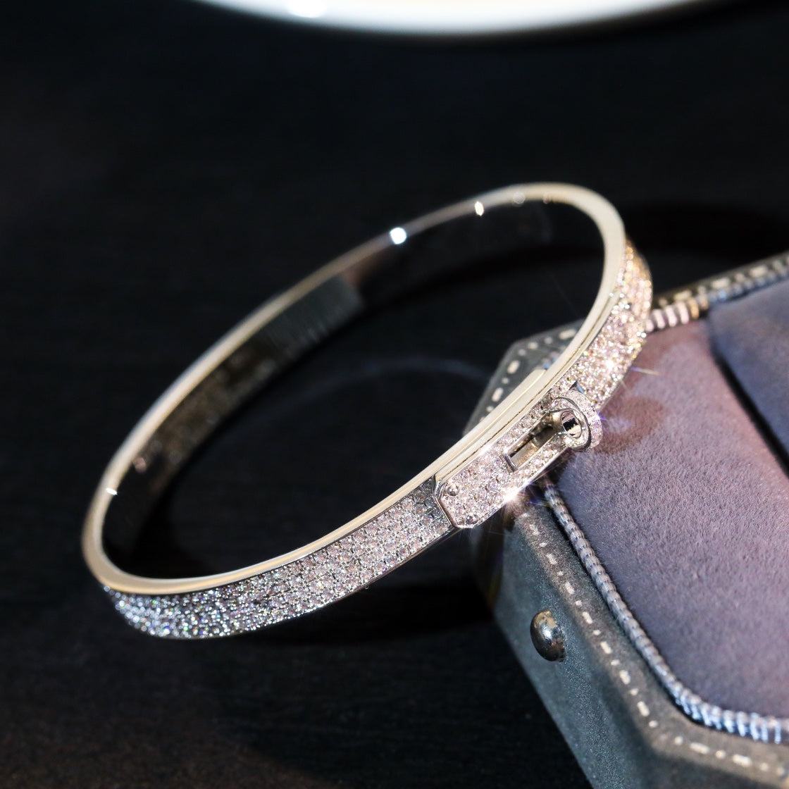 [Clover Jewelery]KELLY BRACELET DIAMOND PAVED